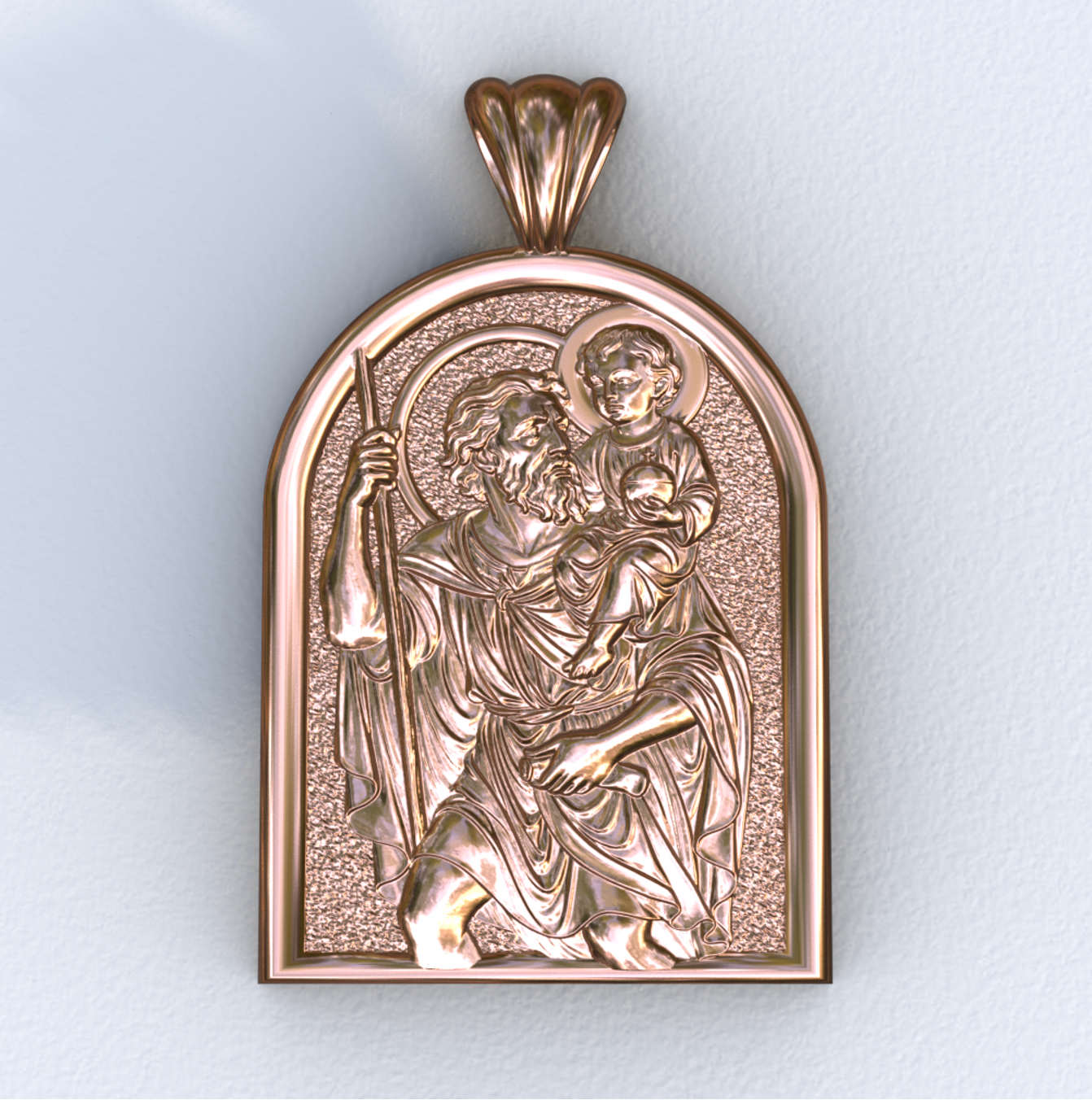 Christopher Rose Gold Apse Pendant