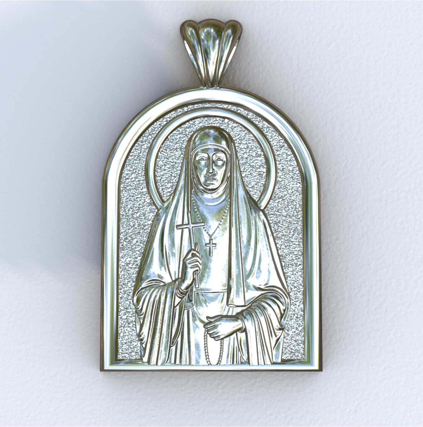 Elizabeth New Martyr Silver Apse Pendant
