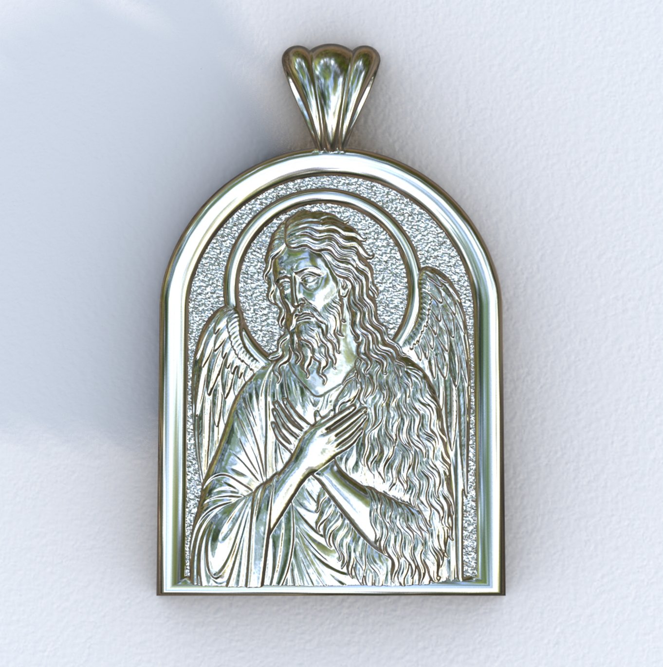 John the Baptist Silver Apse Pendant