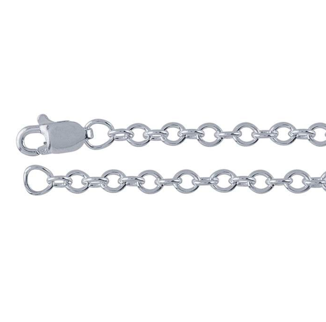Silver Round Cable Chain