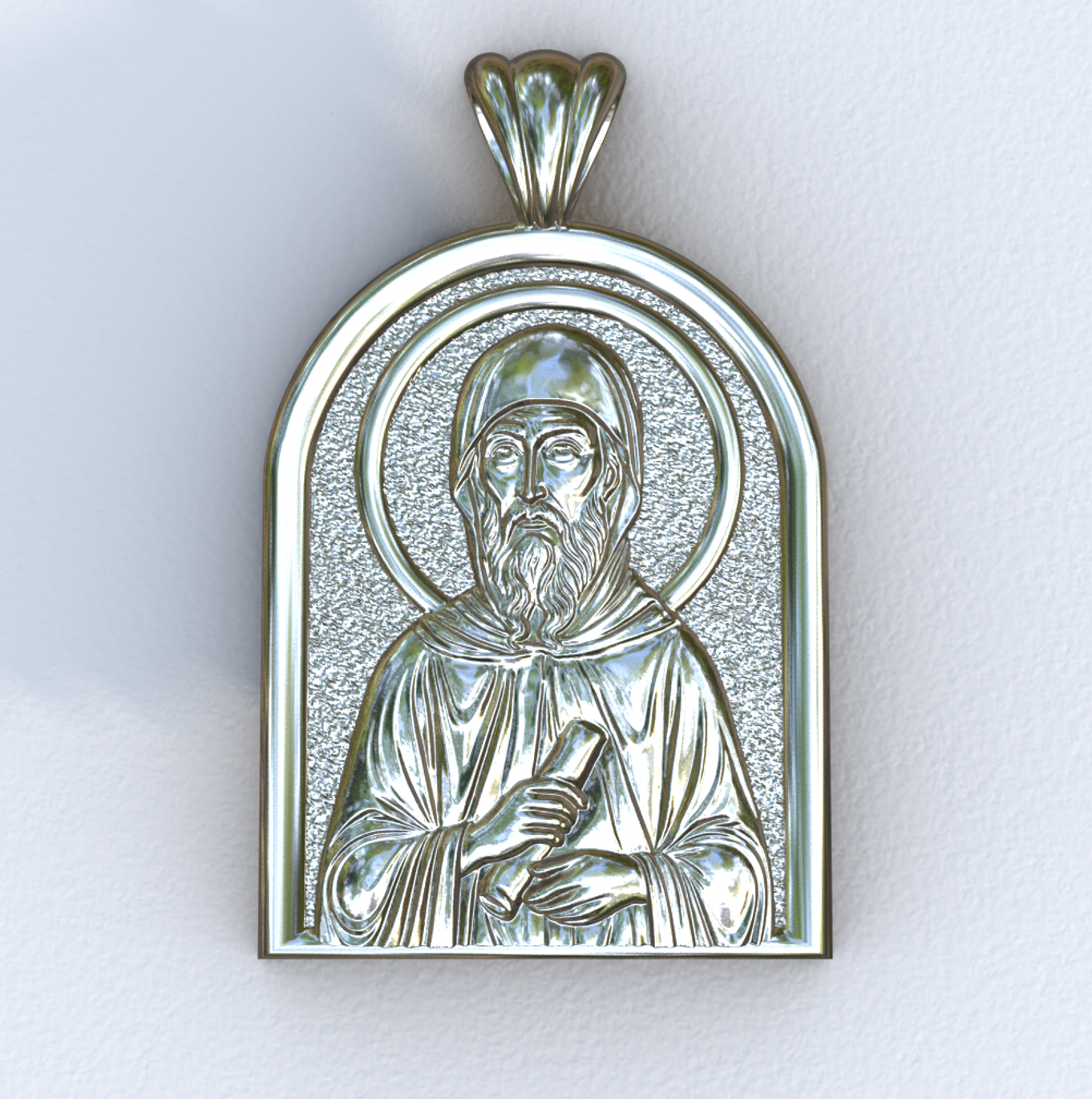 Anthony the Great Apse Silver Pendant
