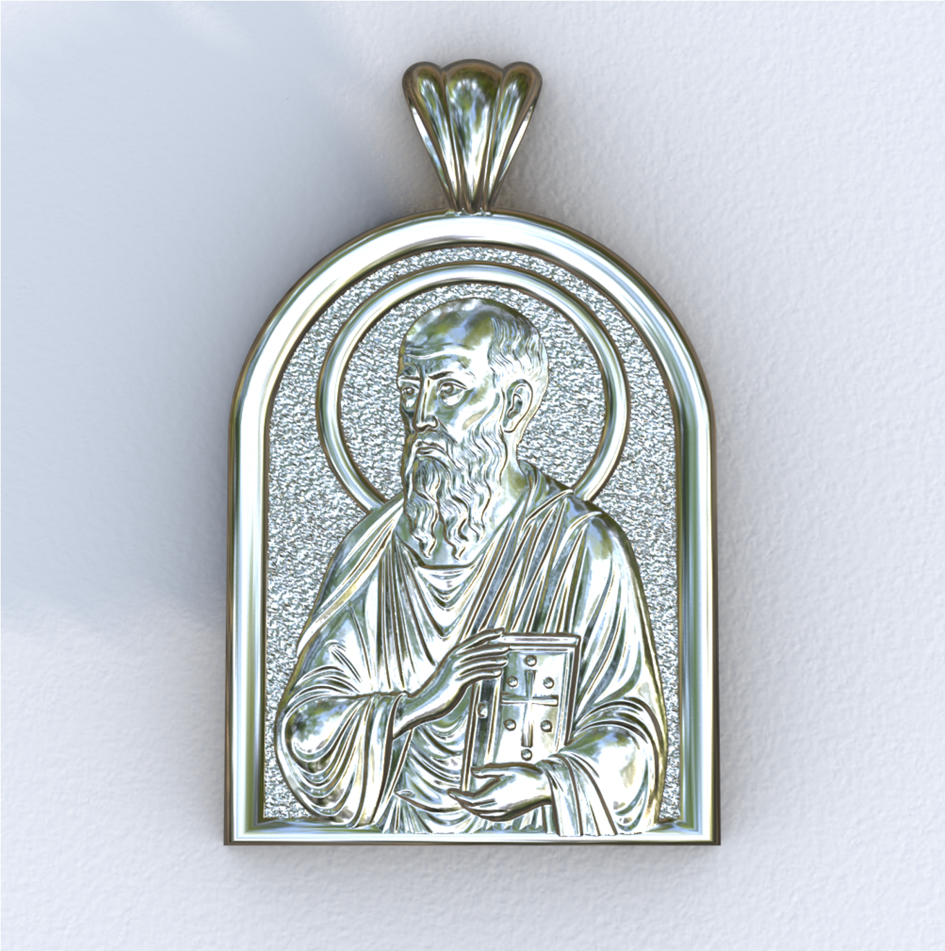 Apostle Paul Silver Apse Pendant