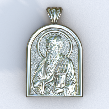 Apostle Paul Silver Apse Pendant