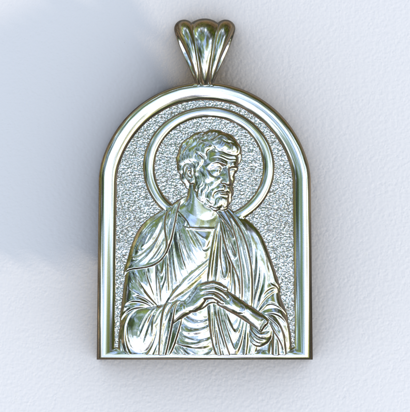 Apostle Peter Silver Apse Pendant