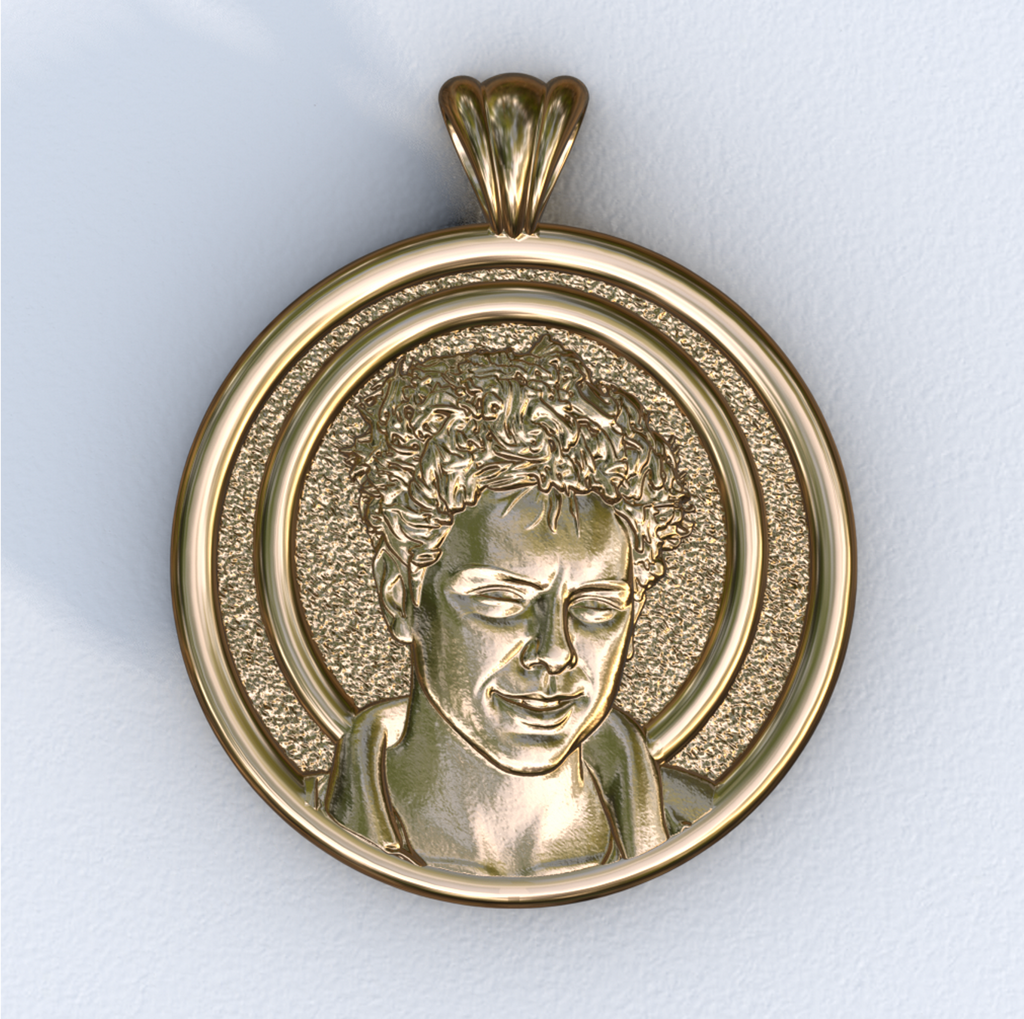 Carlo Acutis Halo Pendant Yellow