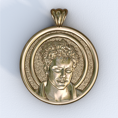 Carlo Acutis Halo Pendant Yellow