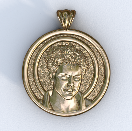 Carlo Acutis Halo Pendant Yellow