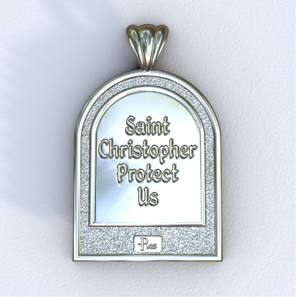Christopher Silver Apse Pendant (Back)