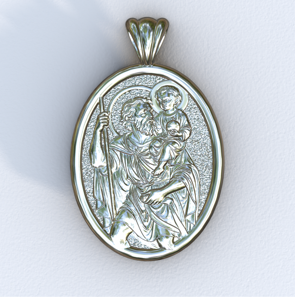Christopher White Gold Mandorla Pendant