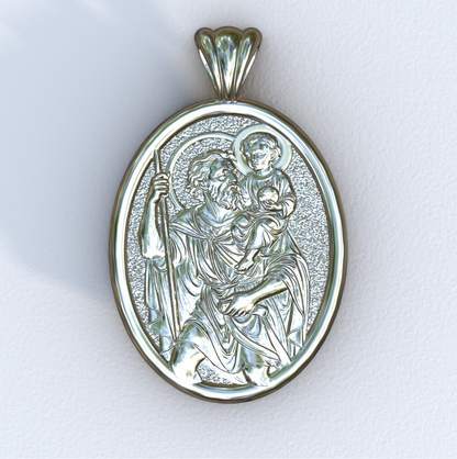 Christopher White Gold Mandorla Pendant