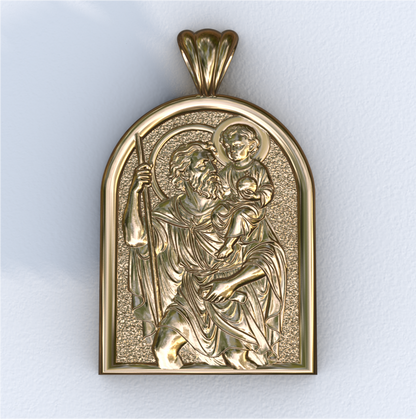 Christopher Yellow Gold Apse Pendant