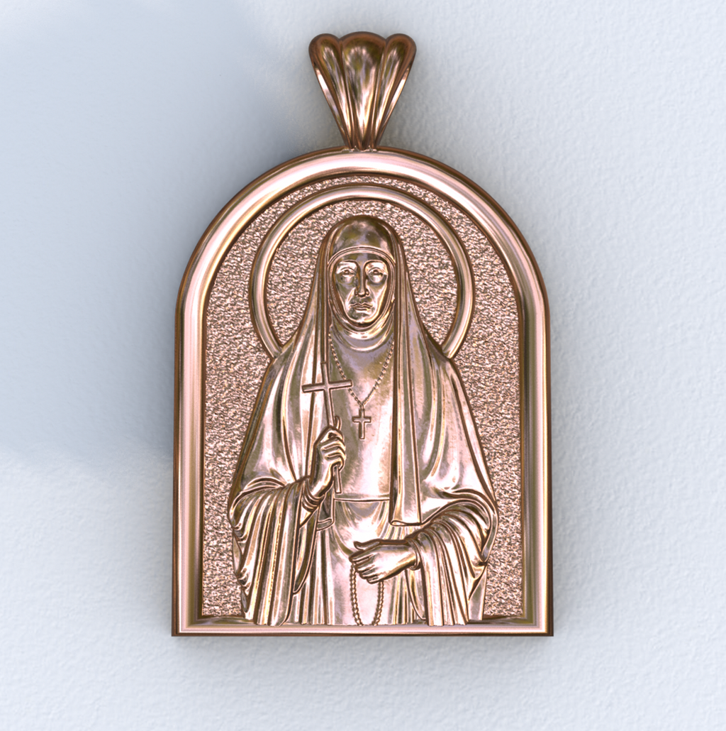 Elizabeth New Martyr Rose Gold Apse Pendant