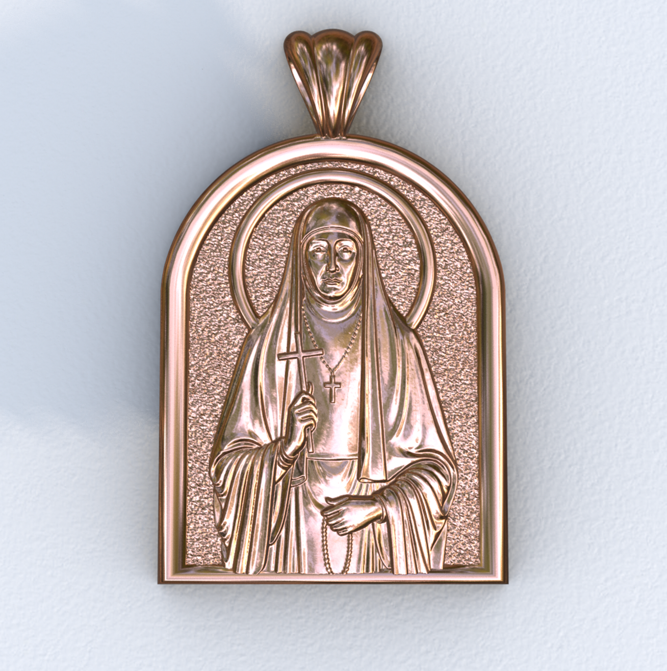 Elizabeth New Martyr Rose Gold Apse Pendant