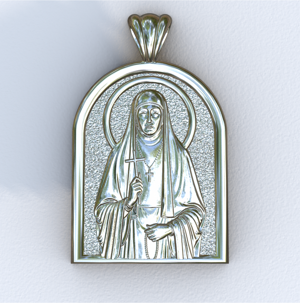 Elizabeth New Martyr Silver Apse Pendant