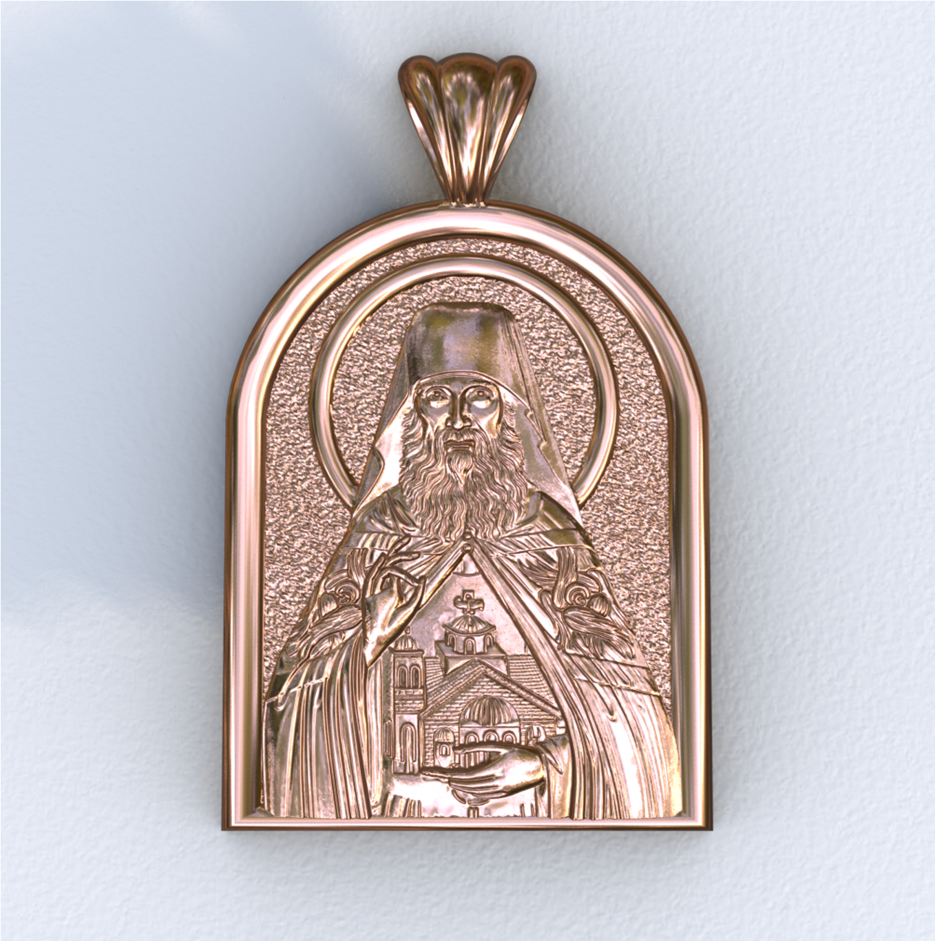 Ephraim of AZ Rose Gold Apse Pendant