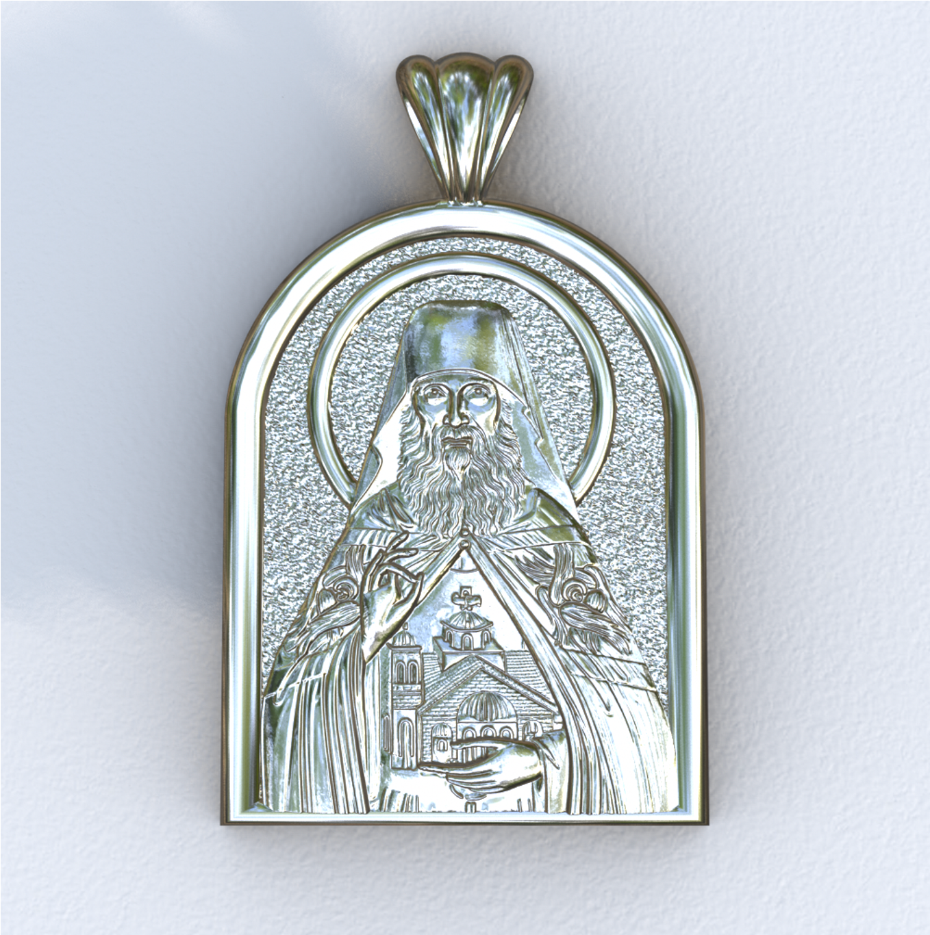 Ephraim of AZ White Gold Apse Pendant