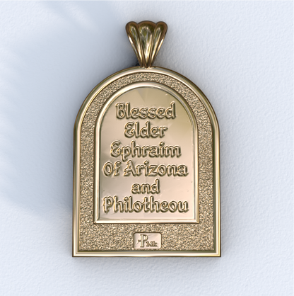 Ephraim of AZ Yellow Gold Apse Pendant (Back)
