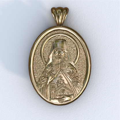 Ephraim of AZ Yellow Gold Mandorla Pendant