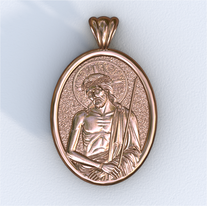 Extreme Humility Mandorla Pendant Rose