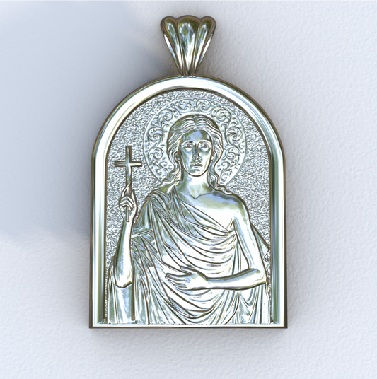 Mary of Egypt Silver Apse Pendant