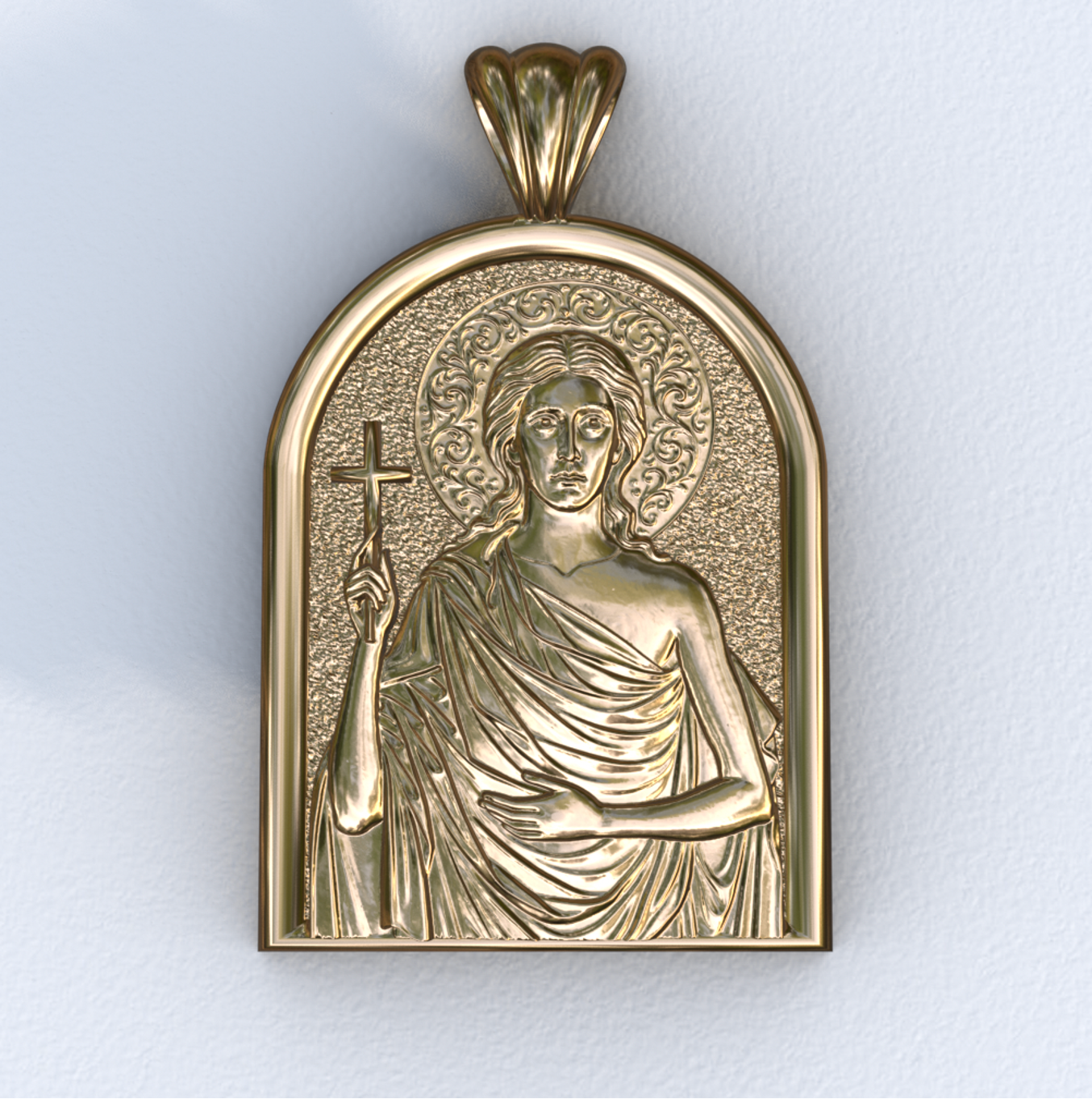 Mary of Egypt Yellow Gold Apse Pendant