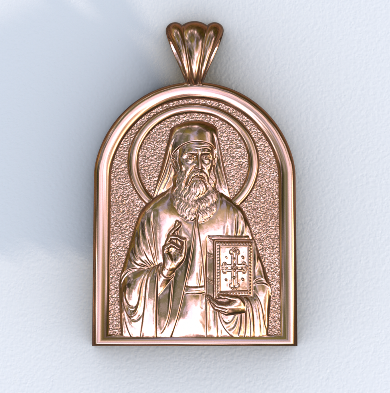 Nektarios Apse Rose Gold Pendant