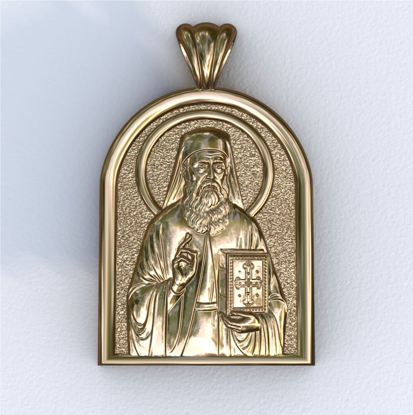 Nektarios Apse Yellow Gold Pendant