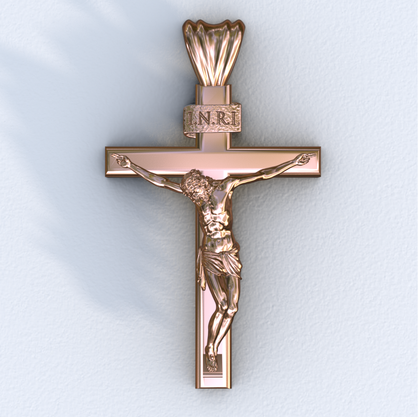 Rose Siena Crucifix