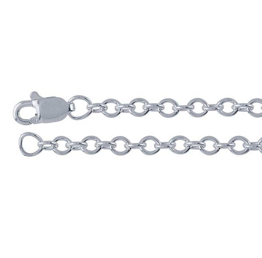 Silver Round Cable Chain