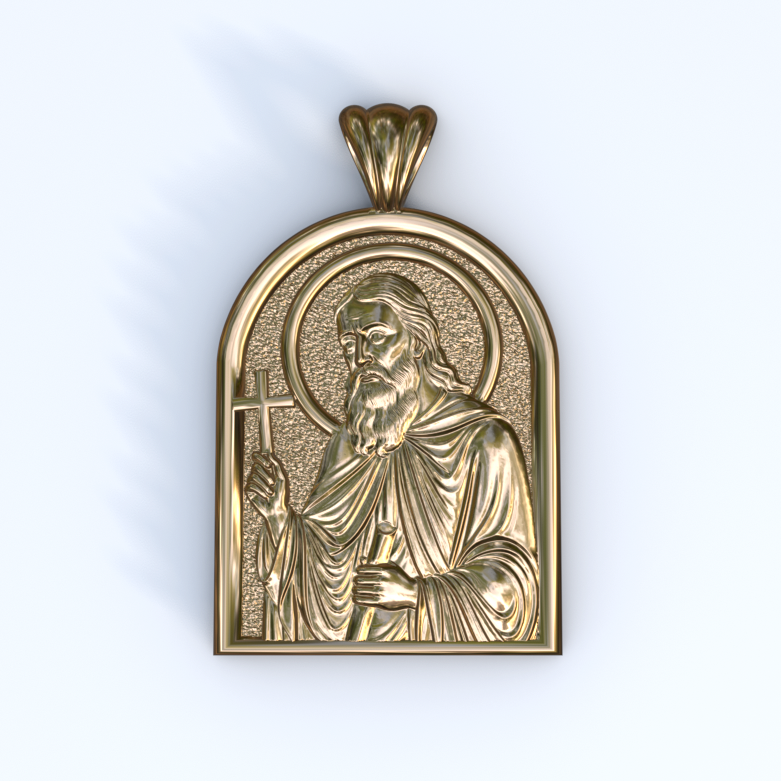 Herman of Alaska Vermeil or Yellow Gold Apse Pendant