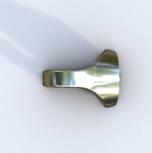 Silver IC XC NIKA Signet Ring (Side)