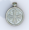 White Gold ICXC NIKA Pendant