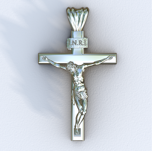 White Siena Crucifix