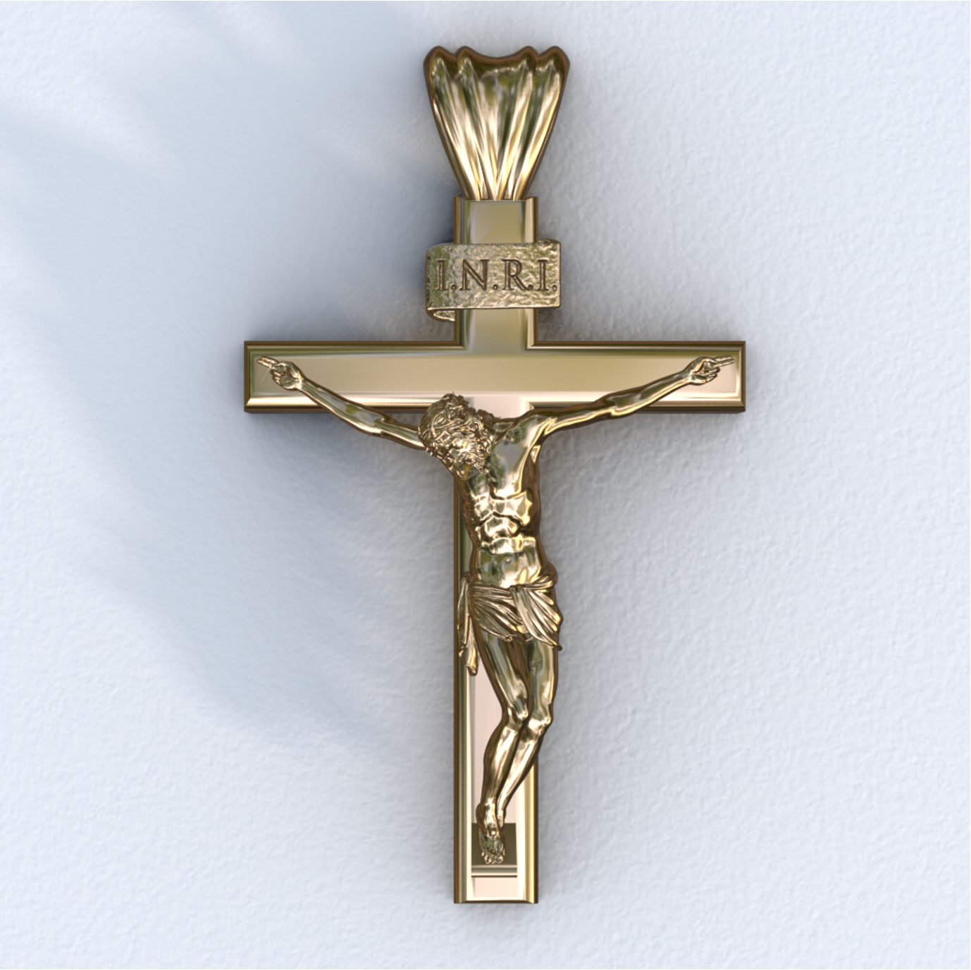 Yellow Siena Crucifix