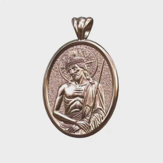 Video - Rose Gold Extreme Humility Oval Pendant