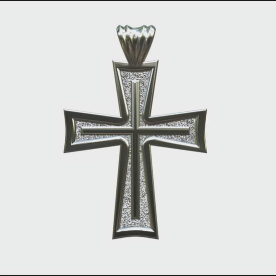 Video - Silver Knife Edge Latin Cross