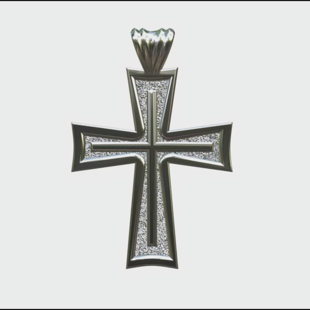 Video - Silver Knife Edge Latin Cross