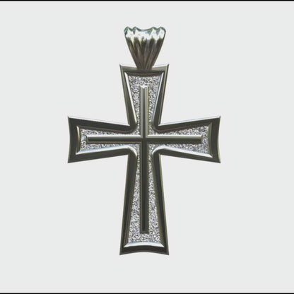 Video - Silver Knife Edge Latin Cross