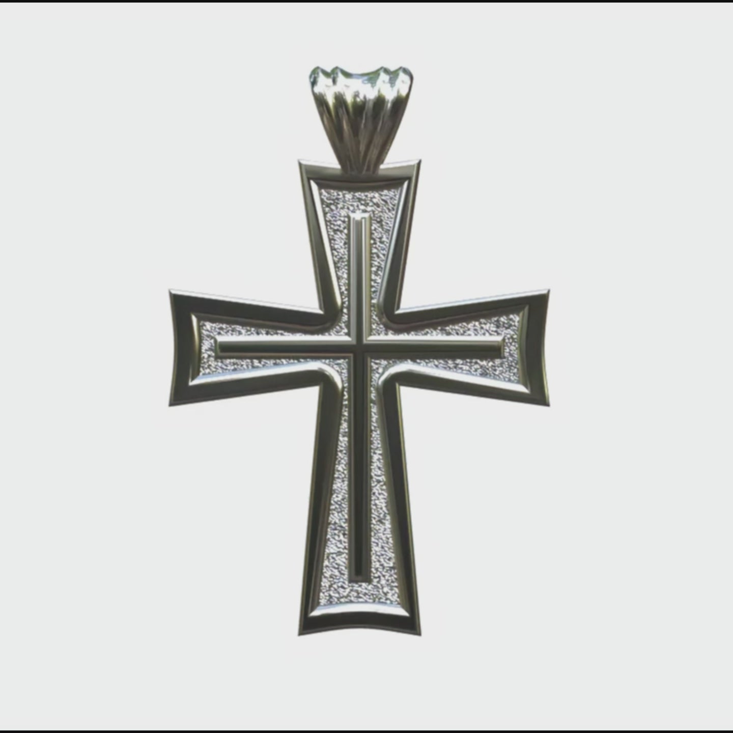 Video - Silver Knife Edge Latin Cross