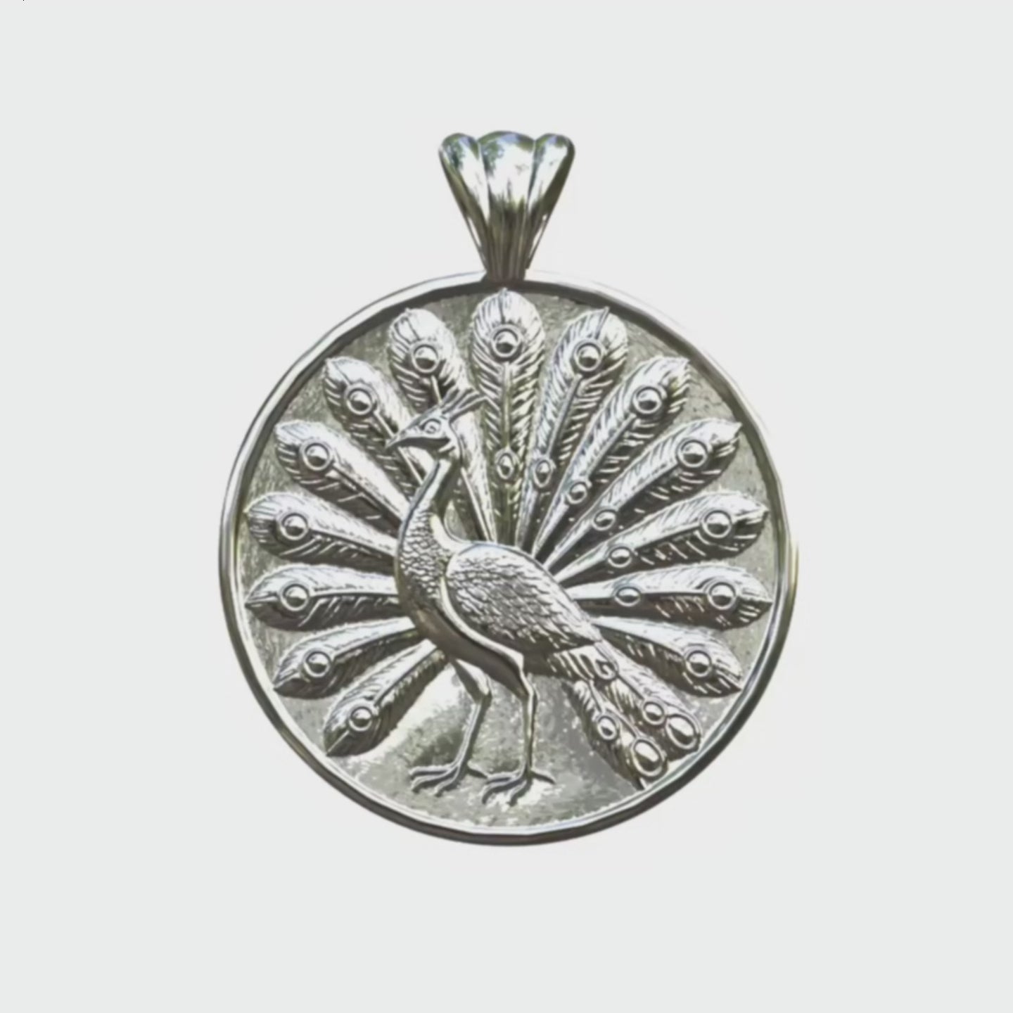 Video - Silver Peacock and Cross Pendant