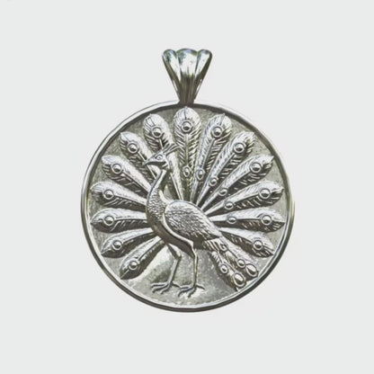 Video - Silver Peacock and Cross Pendant
