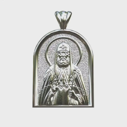 Video - Silver Tikhon of Moscow Apse Pendant