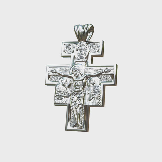 Video: Silver or White gold San Damaino Cross