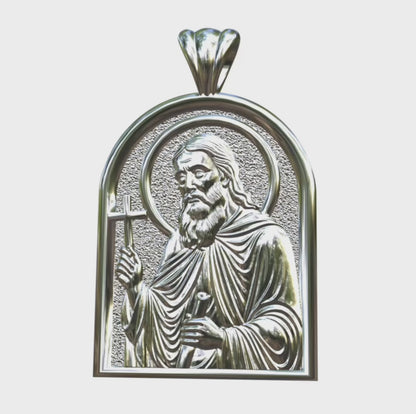 Video: Herman of Alaska Silver or White Gold Apse Pendant