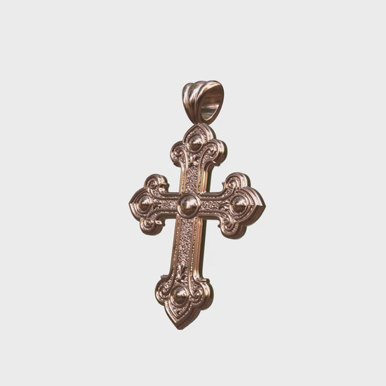 Video: Rose Gold Byzantine Budded Final Cross