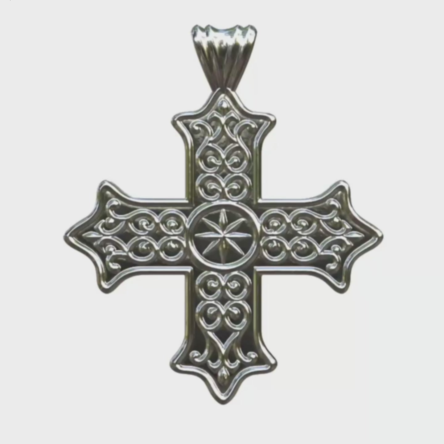 Video - SIlver Coptic Cross