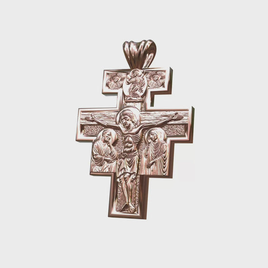 Video: Rose gold San Damaino Cross