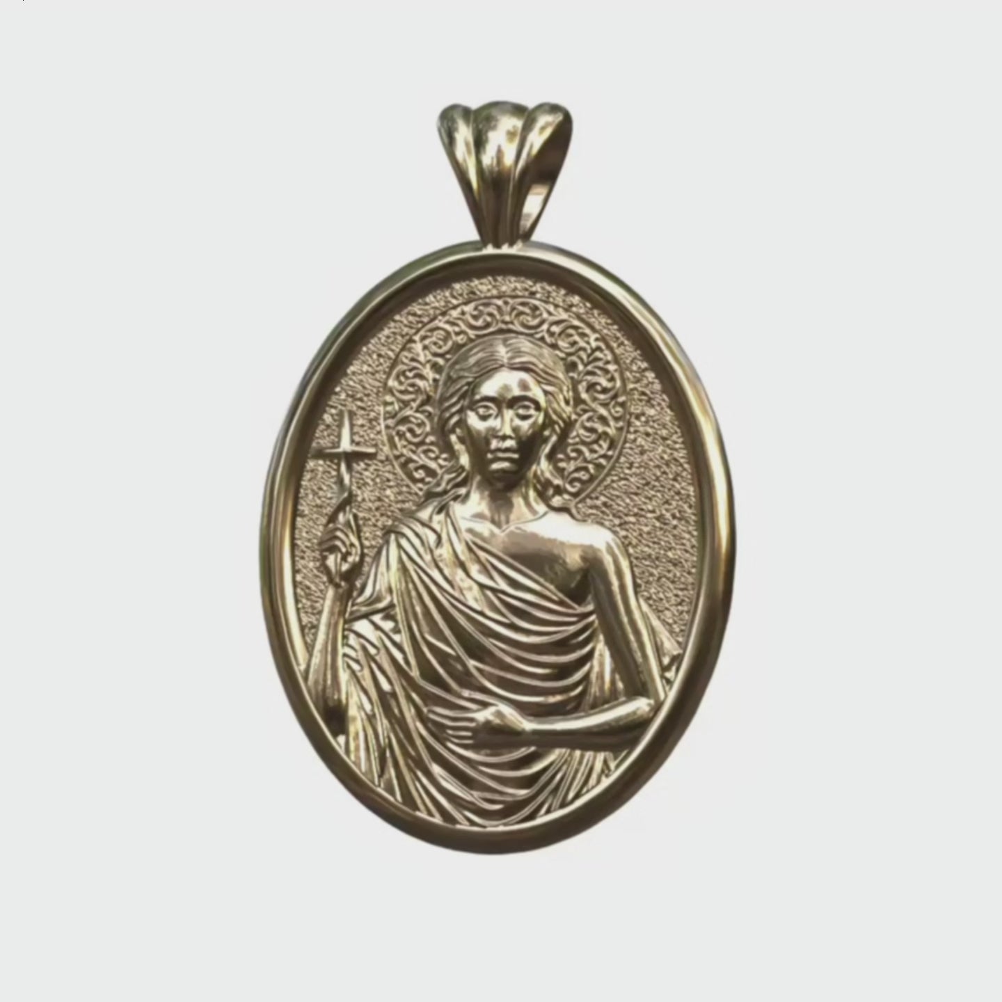 Video - Oval Saint Mary of Egypt Icon Oval Pendant