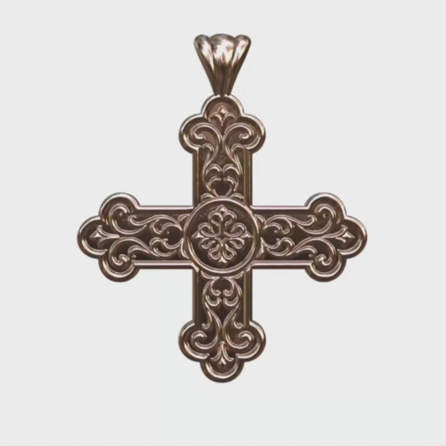 Video - Rose Gold Byzantine Cross