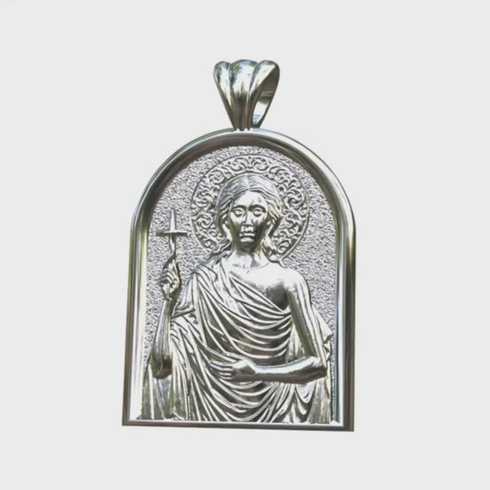 Video - Silver Saint Mary of Egypt Icon Apse Pendant